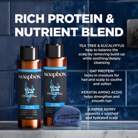 Soapbox conditioner application shows easy 2-in-1 use