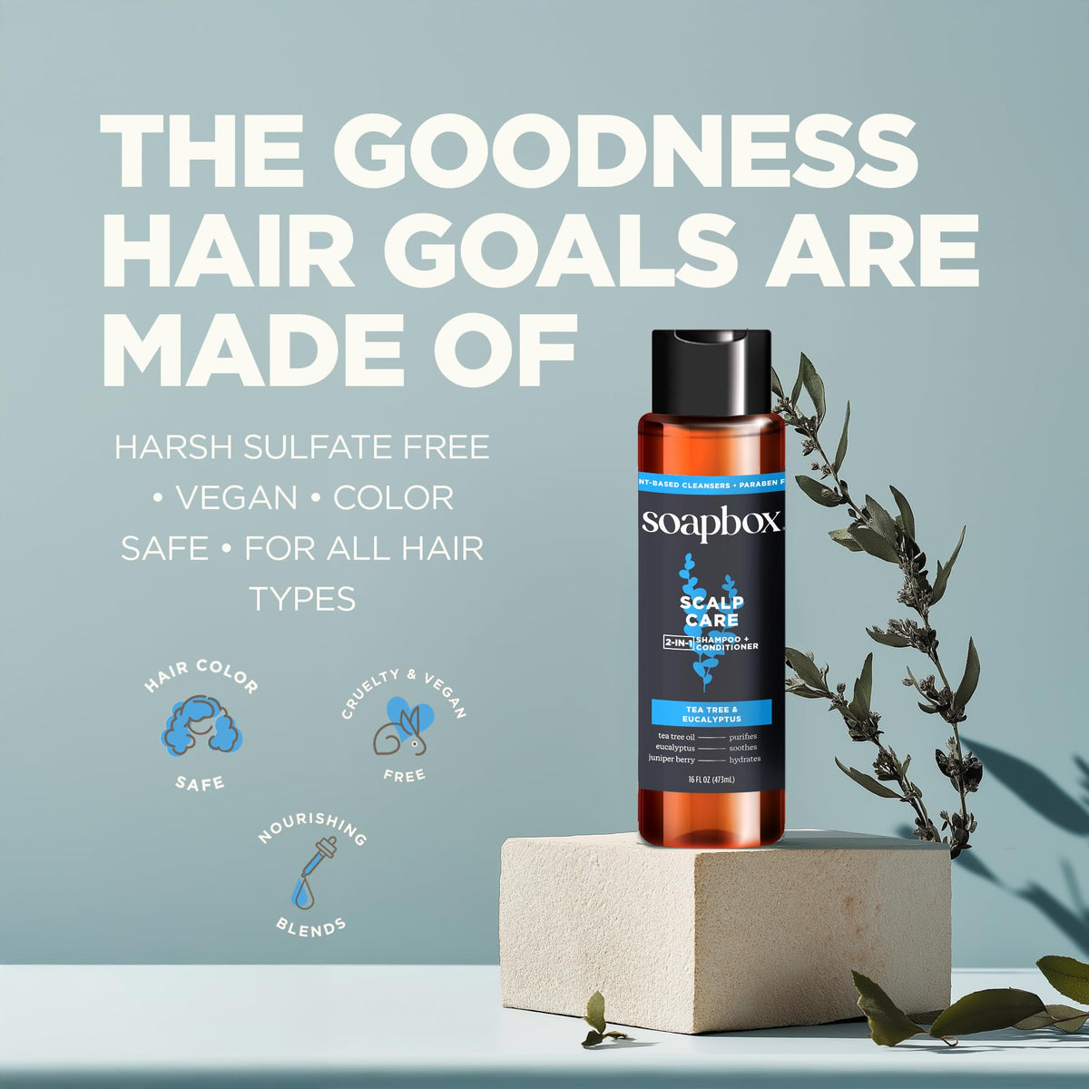 Soapbox daily hair care routine for men after workouts