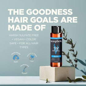 Soapbox daily hair care routine for men after workouts