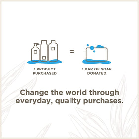 Soapbox Hope Code donation message on packaging promoting social impact