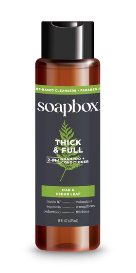 Soapbox Men's lifestyle shot showing healthy hair and everyday confidence.