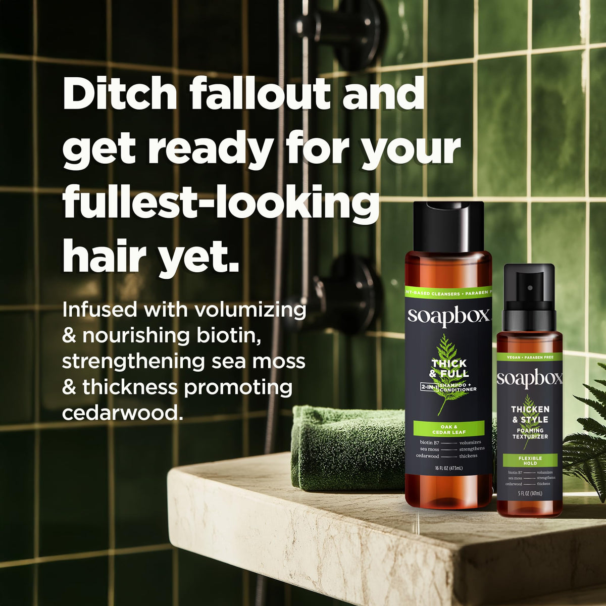 Soapbox Men's vegan sulfate-free packaging emphasizes clean ingredients.