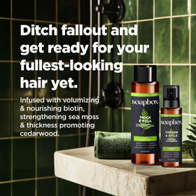 Soapbox Men's vegan sulfate-free packaging emphasizes clean ingredients.