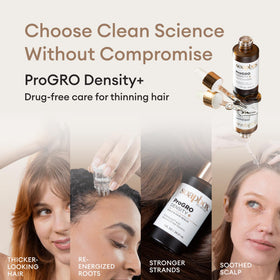 Soapbox ProGRO Density+ ingredients with rosemary and caffeine for scalp energy