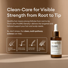 Soapbox ProGRO Density+ scalp application on dry hair for nourishment