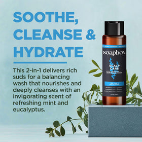 Soapbox shampoo foam lather demonstrates deep cleansing action