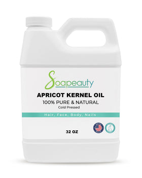Soapeauty apricot kernel oil bottle pour for smooth skin hydration.