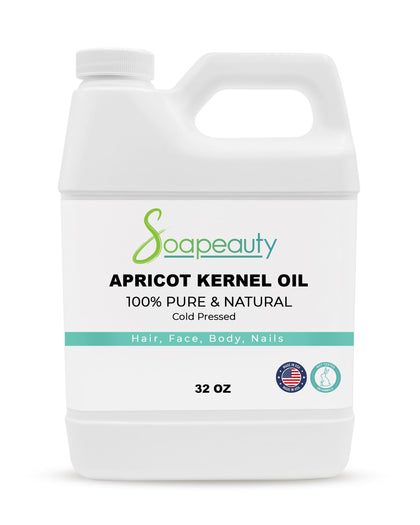Soapeauty apricot kernel oil bottle pour for smooth skin hydration.