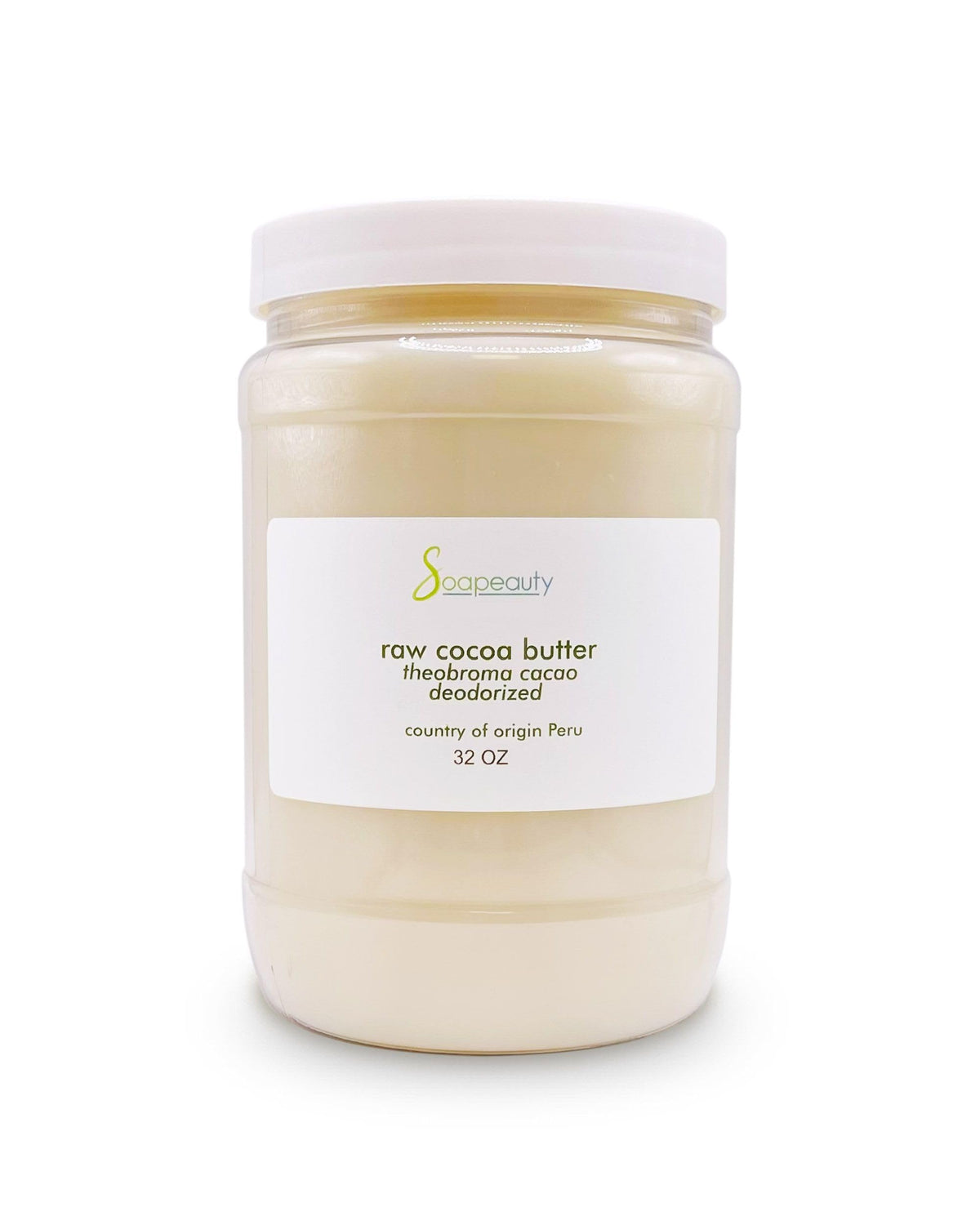 Soapeauty Cocoa Butter raw jar showing pure, additive-free formula for DIY skincare.