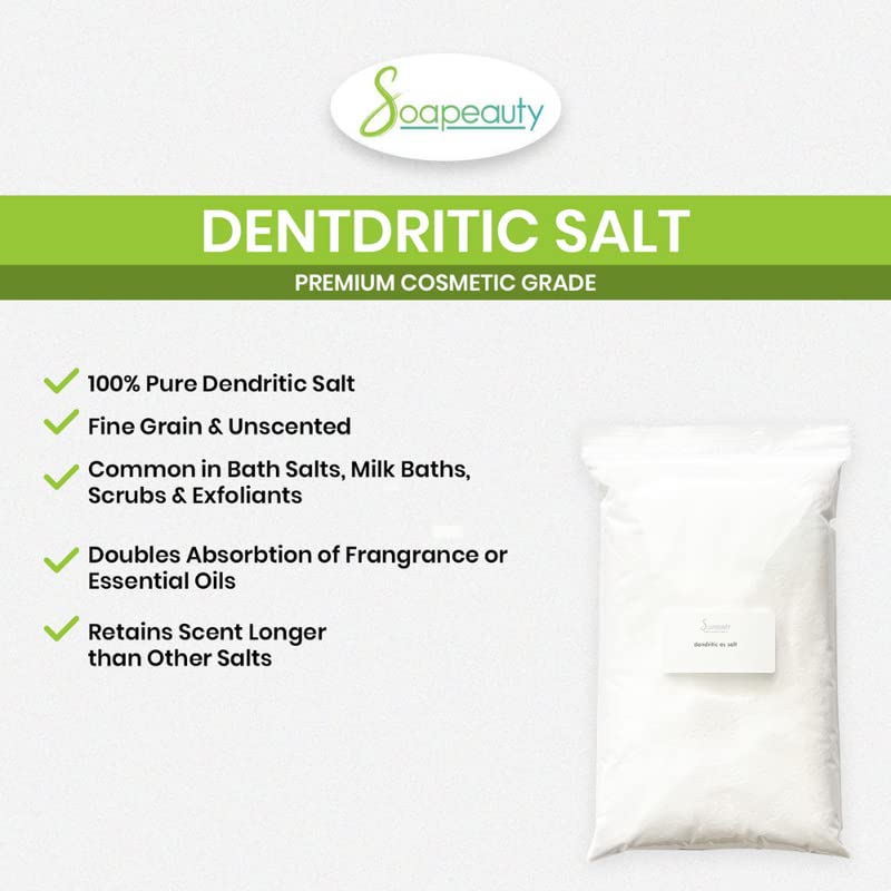 Exfoliant application with Soapeauty Dendritic Salt yields an even texture.