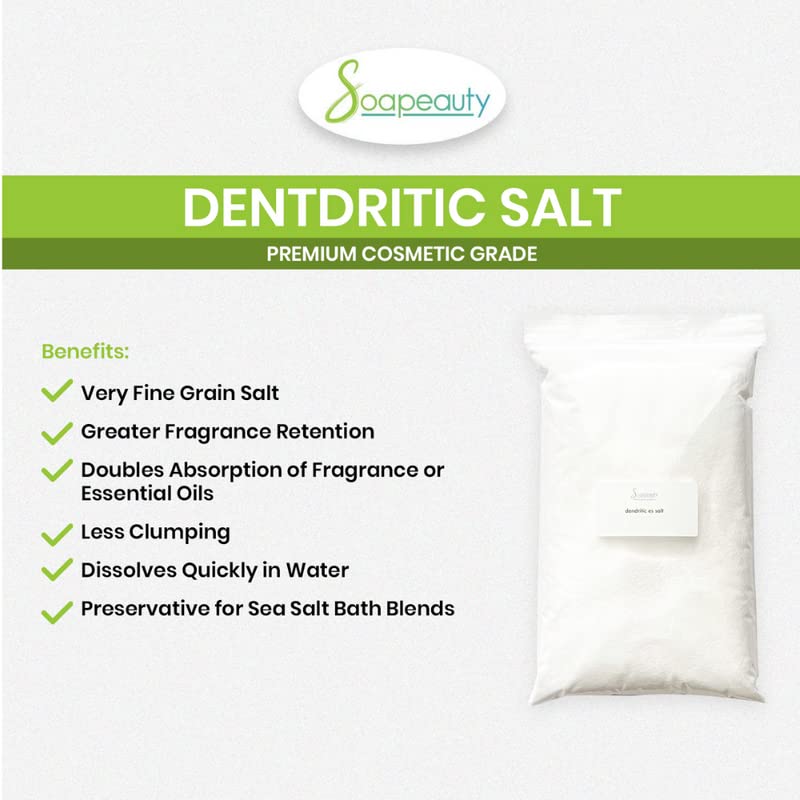 Soapeauty Dendritic Salt demonstrates fragrance oil absorption in blends.