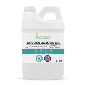 Soapeauty Golden Jojoba Oil bottle for daily skin and hair nourishment.