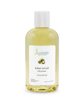 Soapeauty Kukui Nut Oil bottle on a clean surface for daily skincare