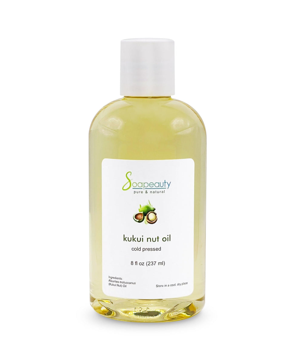 Soapeauty Kukui Nut Oil bottle on a clean surface for daily skincare