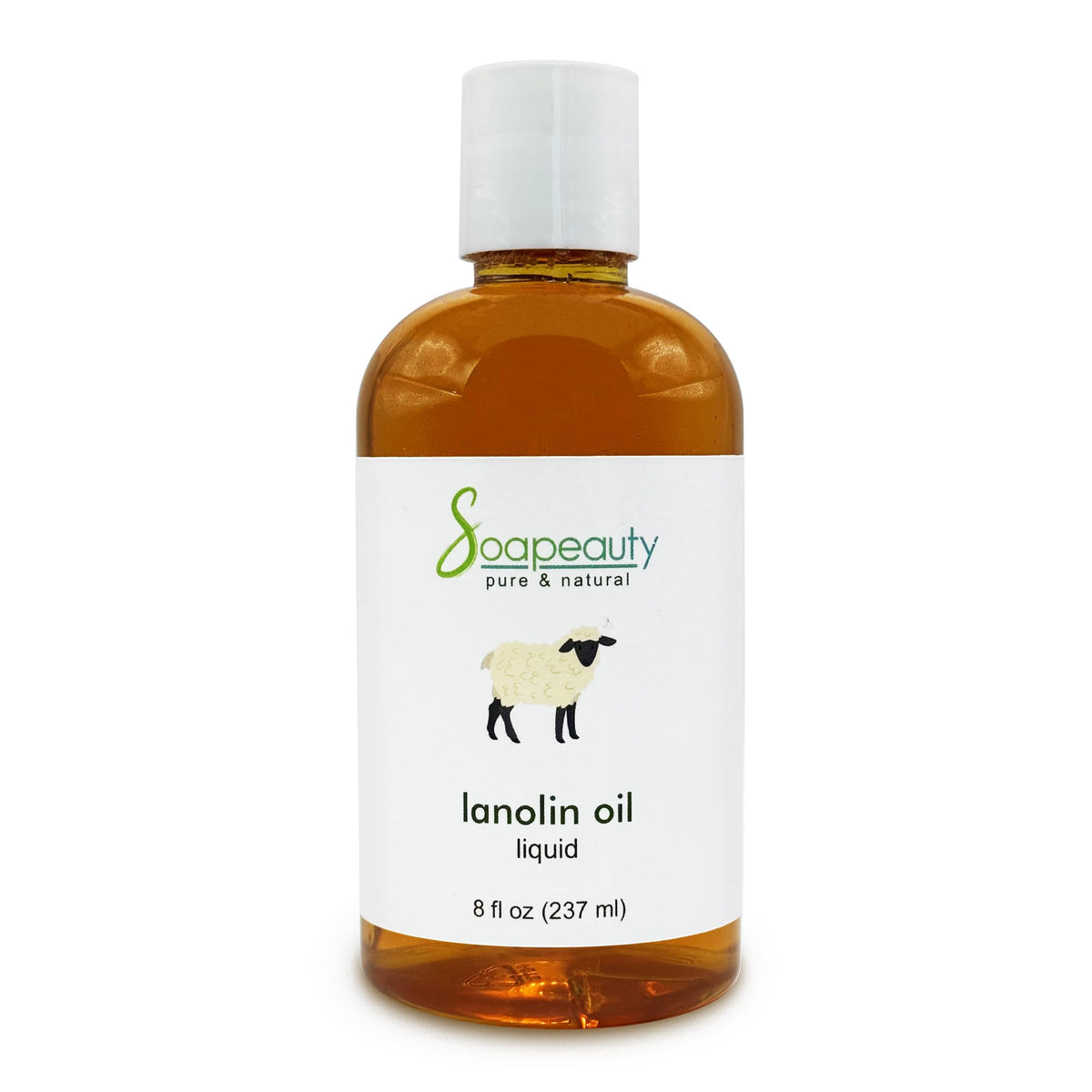 Soapeauty Lanolin Oil 8oz bottle for skin and hair hydration