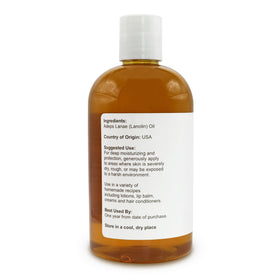 Soapeauty Lanolin Oil jar shows pure, additive-free formula for skin care.