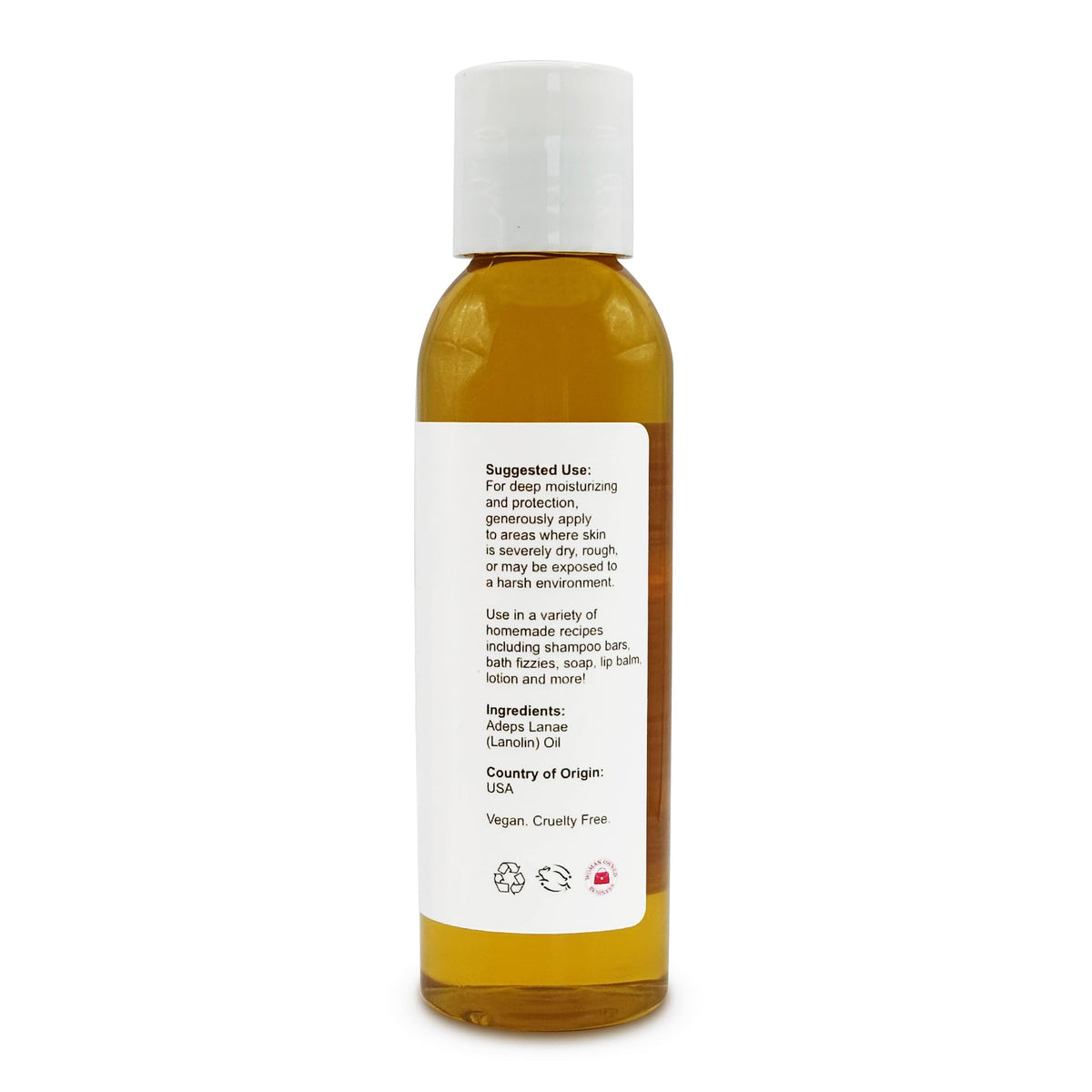 Soapeauty Lanolin Oil pour: easy application for massage and DIY blends.