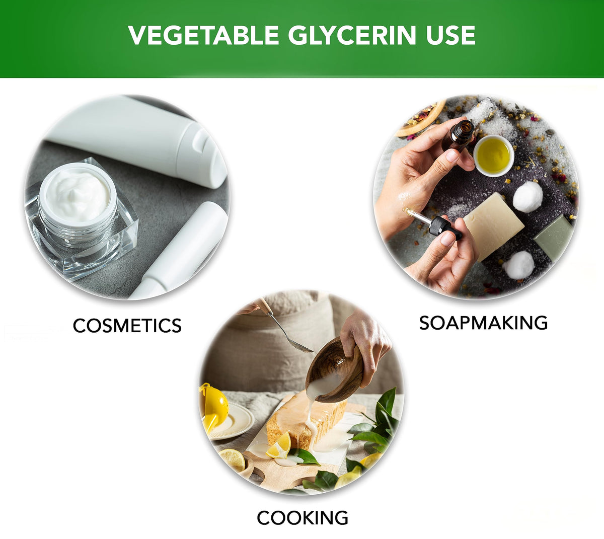 Soapeauty vegetable glycerin for skincare and hair care routines.