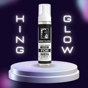 Water-based King Glow formula dries fast to reduce stickiness and transfer to fabrics