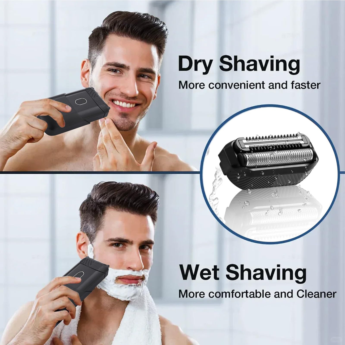 Sodaer easy-clean and replace blades for low-maintenance grooming.