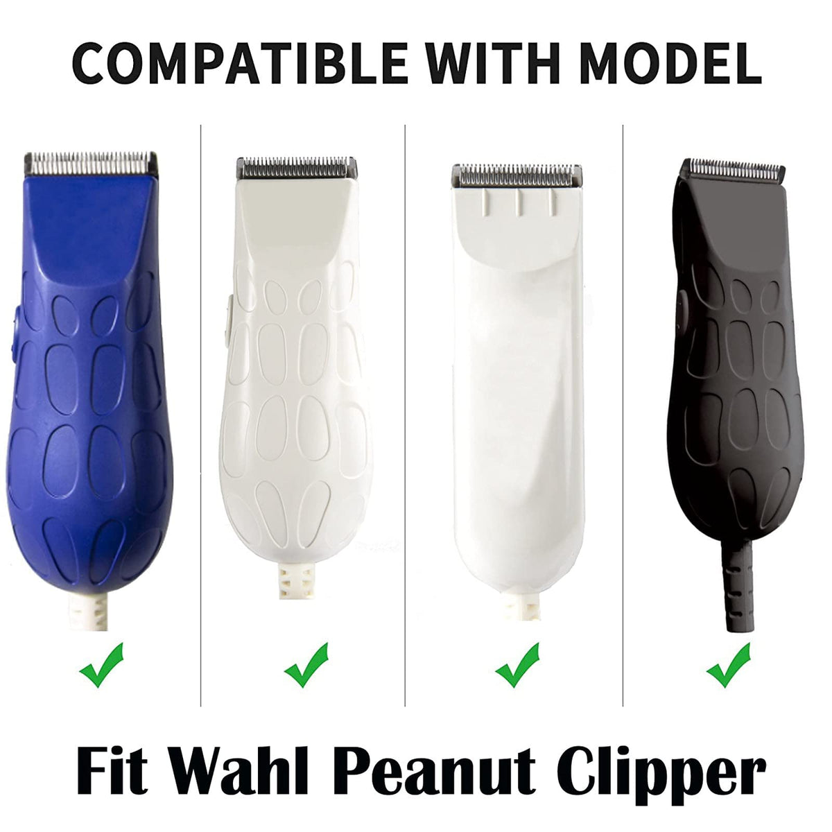 Sodaer compatibility chart image shows Wahl peanut blade fit