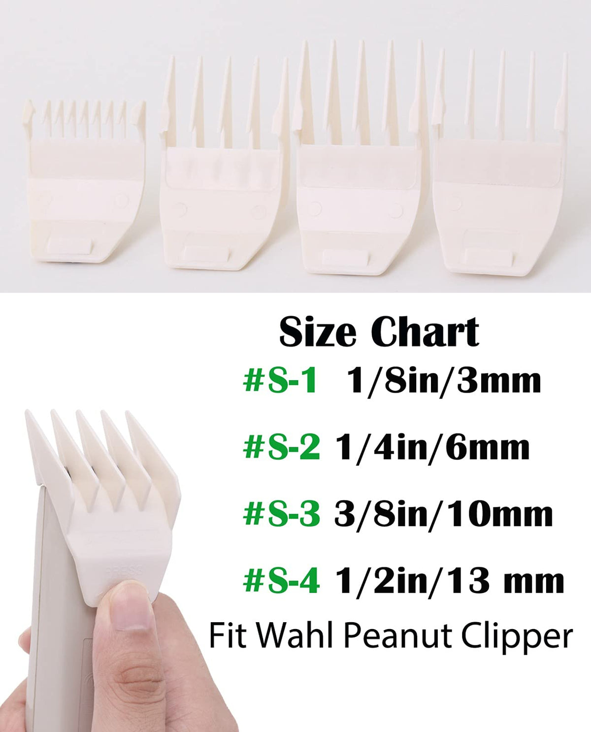 Sodaer peanut blade in-pack image highlighting included guides