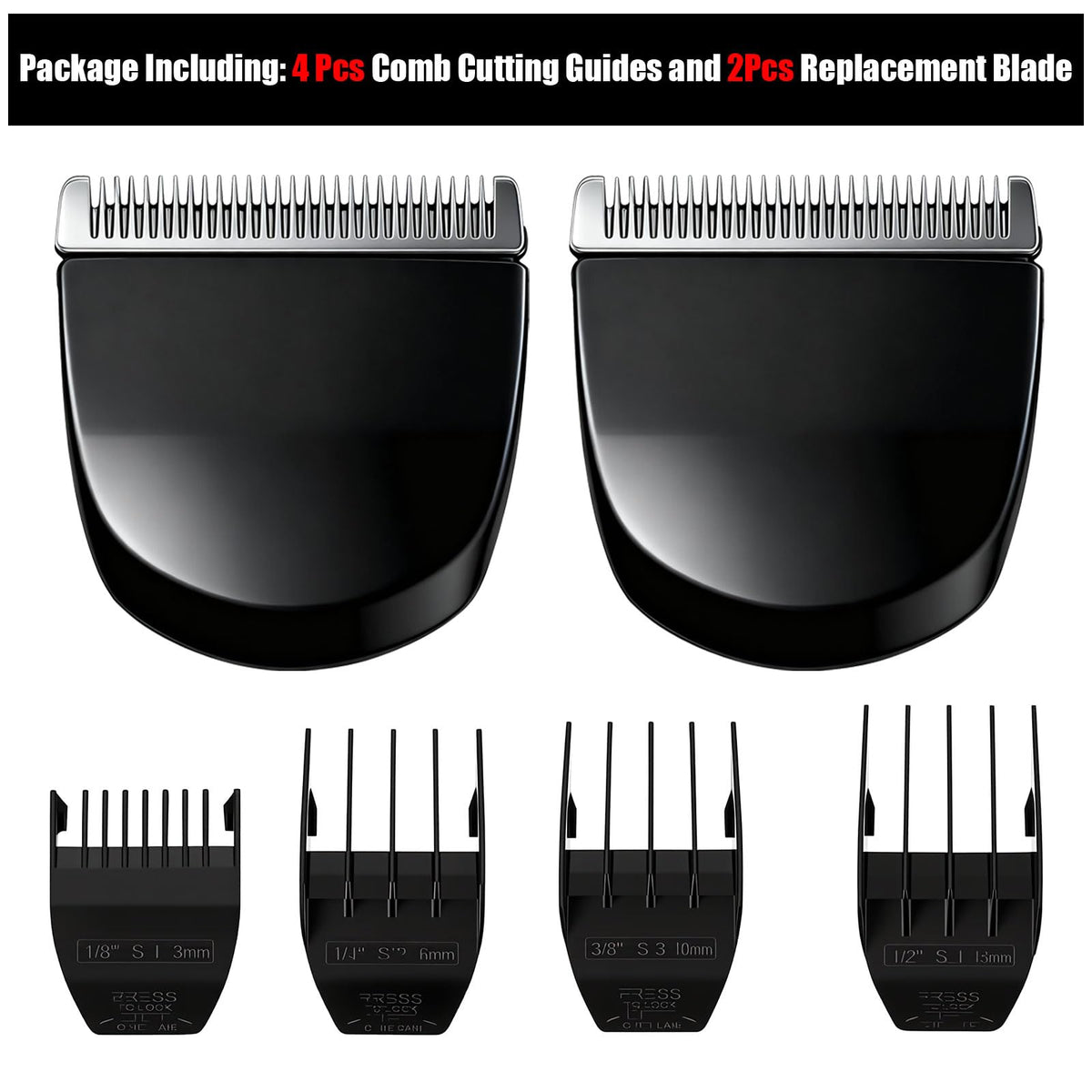 Sodaer Wahl Peanut clipper attachment guide set expands length options from 1/8 to 1/2 inch