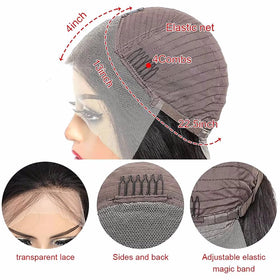 SODLIS HD lace front wig with glueless wear and secure fit.