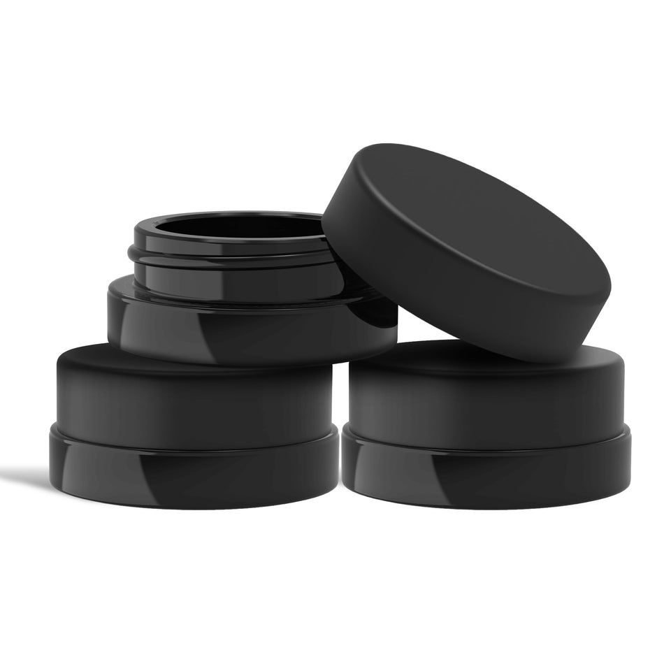 SODO LOCO 7ml low-profile glass jar for easy, mess-free portioning.