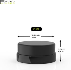 SODO LOCO airtight screw-top lid keeps cosmetics fresh and secure.