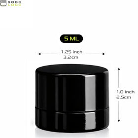 SODO LOCO UV-resistant black glass jar preserves product freshness over time.
