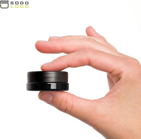 SODO LOCO wide-mouth jar simplifies measuring and dispensing.