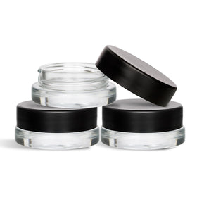 Sodoloco 7ml glass jar with a thick bottom for stable cosmetic storage.
