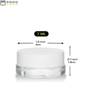 Sodo Loco 7ml jar wide-mouth design facilitates easy filling and dispensing