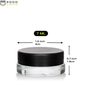 Sodoloco 7ml jar with wide mouth for easy filling and dispensing.