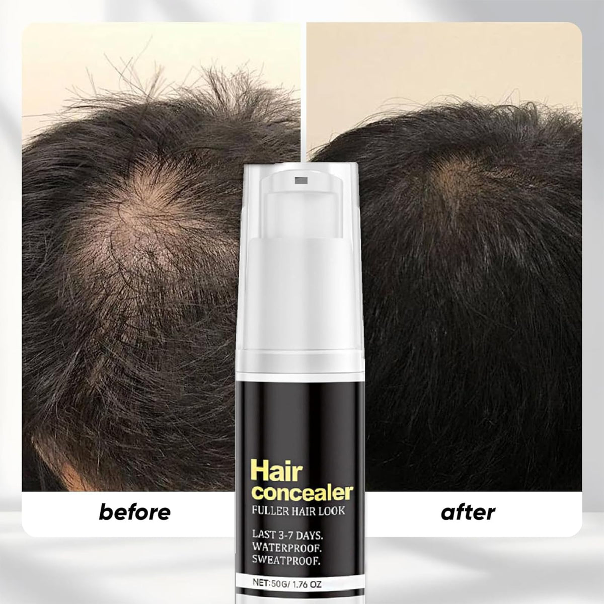 Soelegant Hair Concealer color blend matches natural hair for seamless coverage.