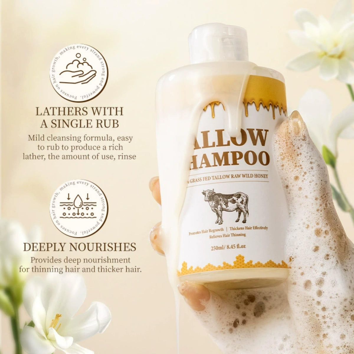Soelegant Tallow Conditioner tube smoothing frizz and detangling