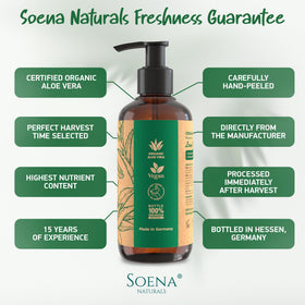 Soena Aloe Vera Gel facial care application for lightweight moisture