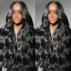 Soeyrkke bleached knots with baby hairs detail for a realistic hairline.