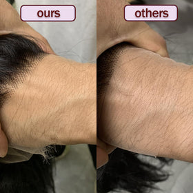 Soeyrkke pre-plucked hairline in the HD frontal for effortless blending with your scalp.