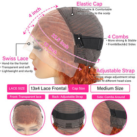 Soez burnt copper color wig adds bold vibrant style