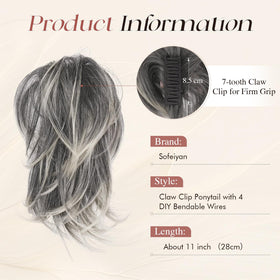 SOFEIYAN Ponytail extension showing hidden wires for a seamless look.