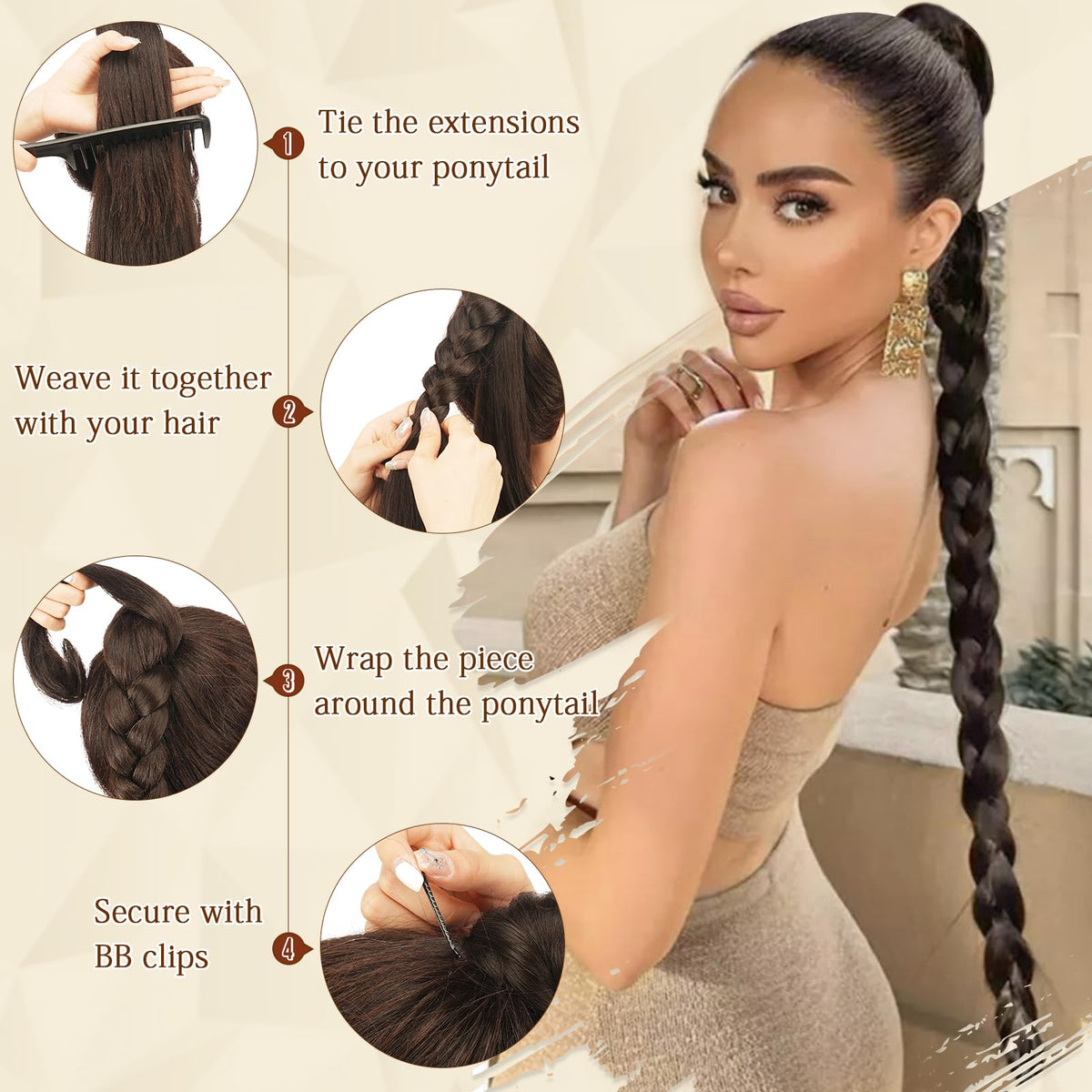 Sofeiyan includes a DIY braid option for personalized styles.