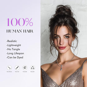 SOFEIYAN fluffy updo enables quick styling in minutes.