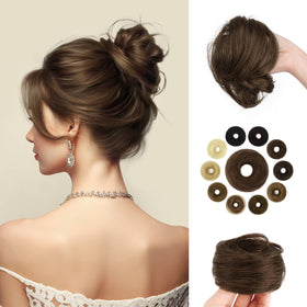 SOFEIYAN human hair bun 16g messy donut for easy, natural-looking volume.
