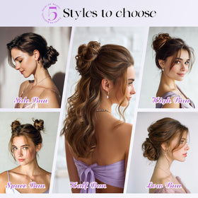 SOFEIYAN heat style friendly bun for curling or straightening
