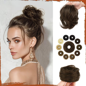 SOFEIYAN real hair bun 16g lightweight for all day wear