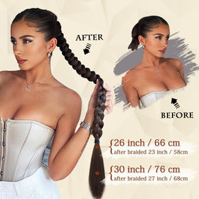 SOFEIYAN ponytail extension with hair tie provides secure all-day hold.