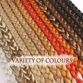 Sofeiyan soft synthetic hair close-up shows fluffy texture for natural look.