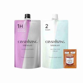 Sofia by Ode hair mask bundle with straightener for salon-quality at home.